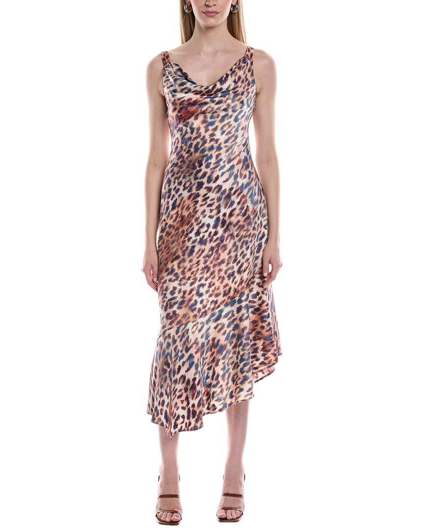 Kenneth Cole Cowl Neck Midi Dress