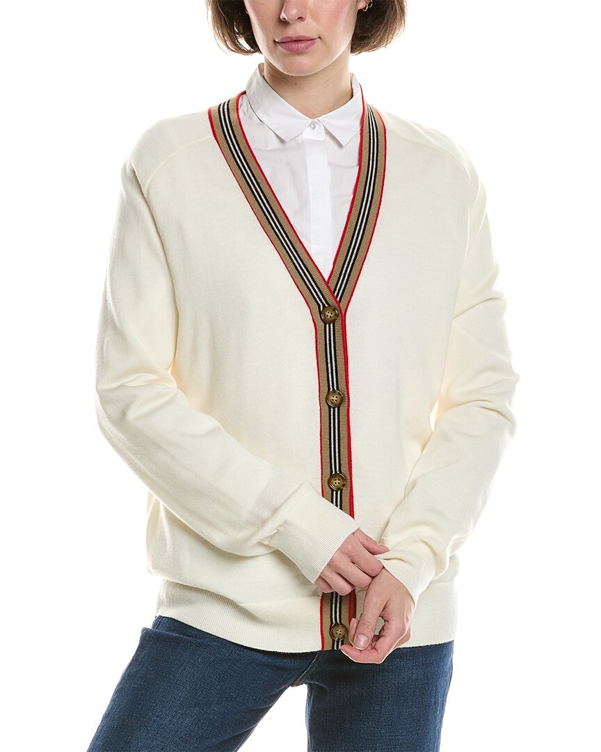 Burberry Icon Stripe Wool Cardigan – Bluefly