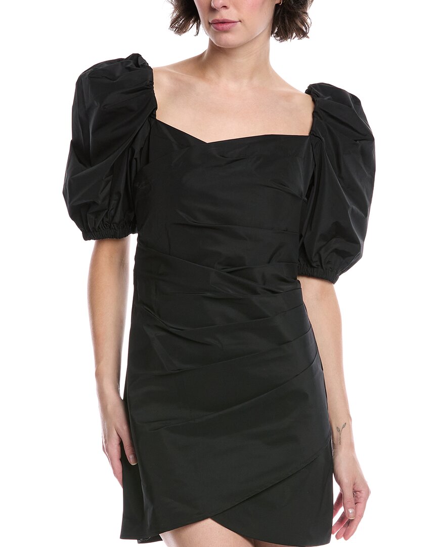 Sea New York Womens Diana Taffeta Mini Dress, 6, Black, Women's