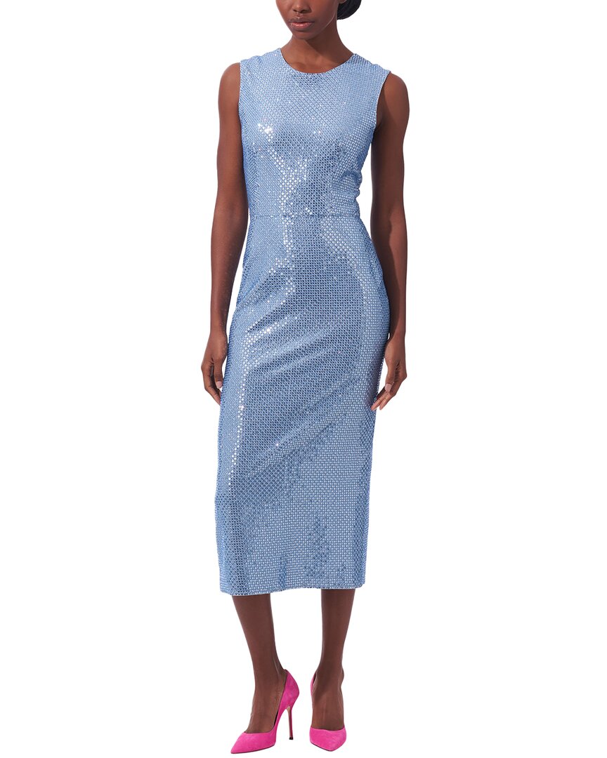 Carolina Herrera Embellished Crewneck Midi Dress