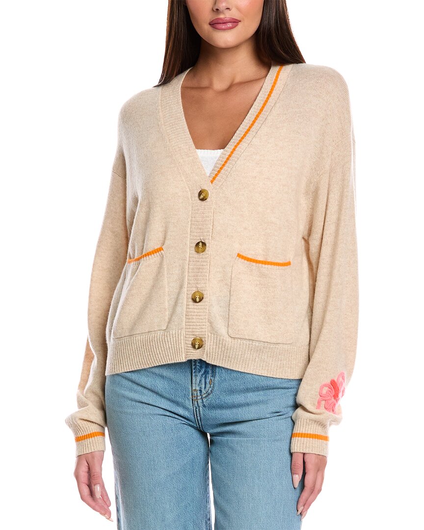 Brodie Cashmere Tropical Cording Cashmere Cardigan – Bluefly
