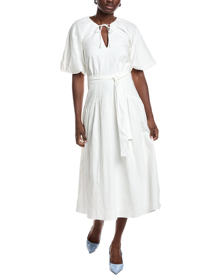 reiss linen dress Long Sleeve V Neck SCV000206_PP Size:44 ($20USD) 46% Cotton.
