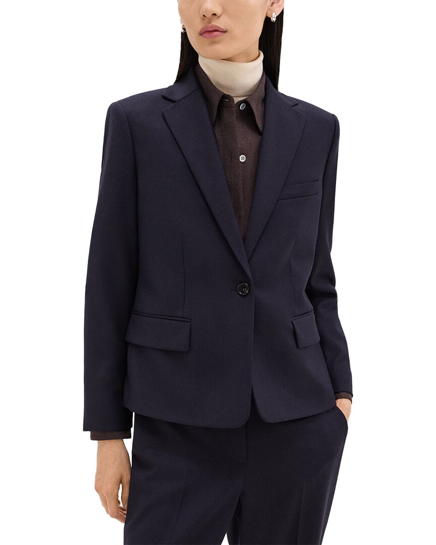 Theory Flannel Wool Slim Jacket