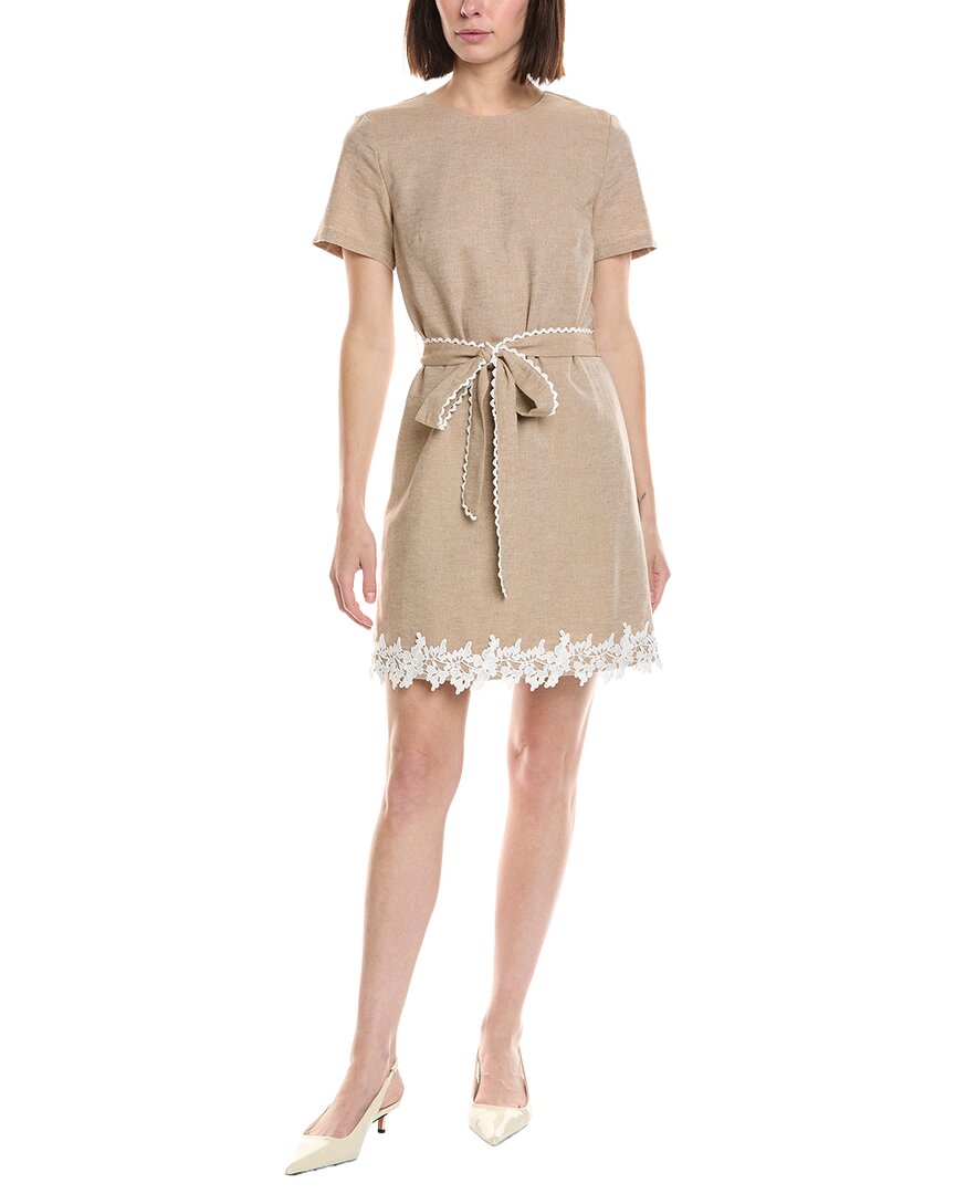 Cece A-Line Linen-Blend Mini Dress Cece A-Line Linen-Blend Mini Dress