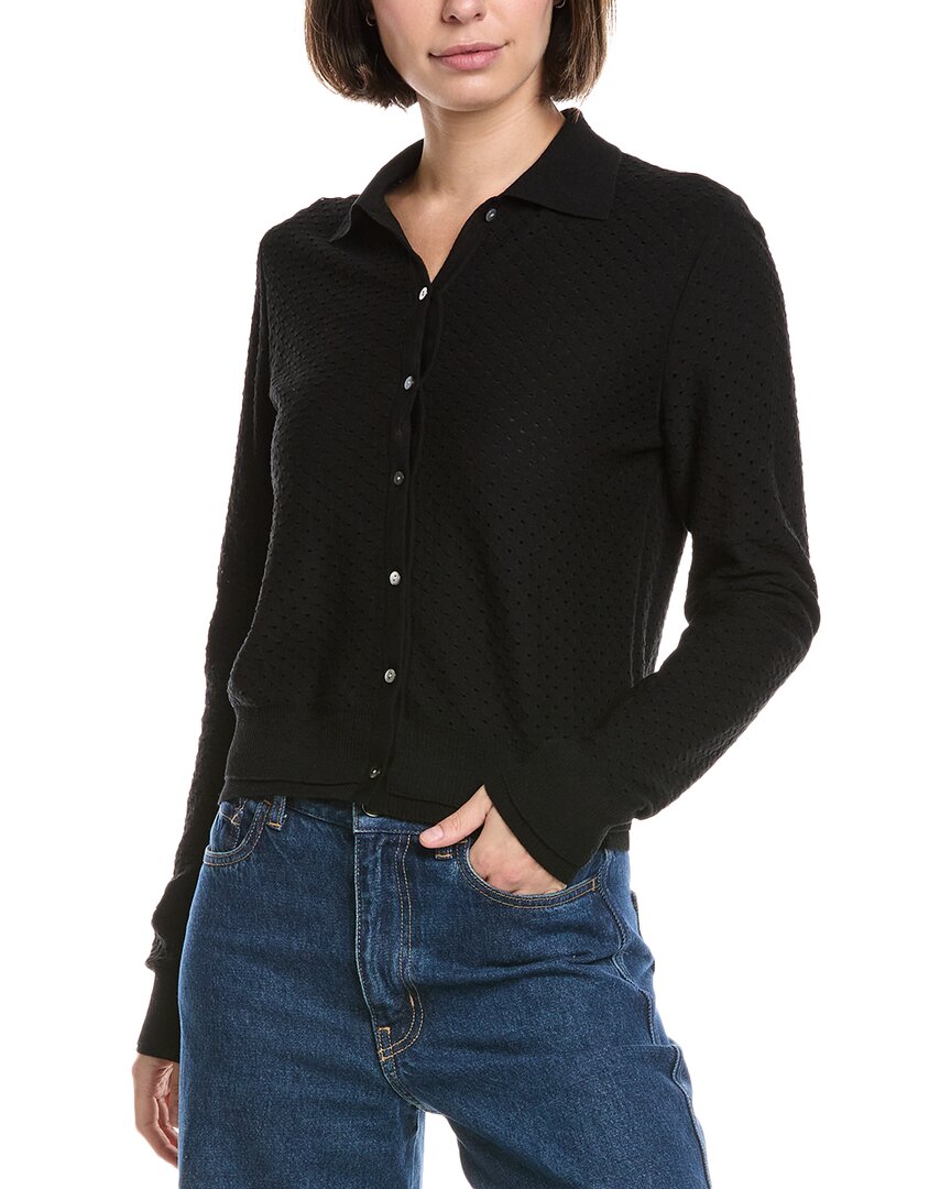 pois double mesh Cardigan【black】 Double mesh C/D | pois
