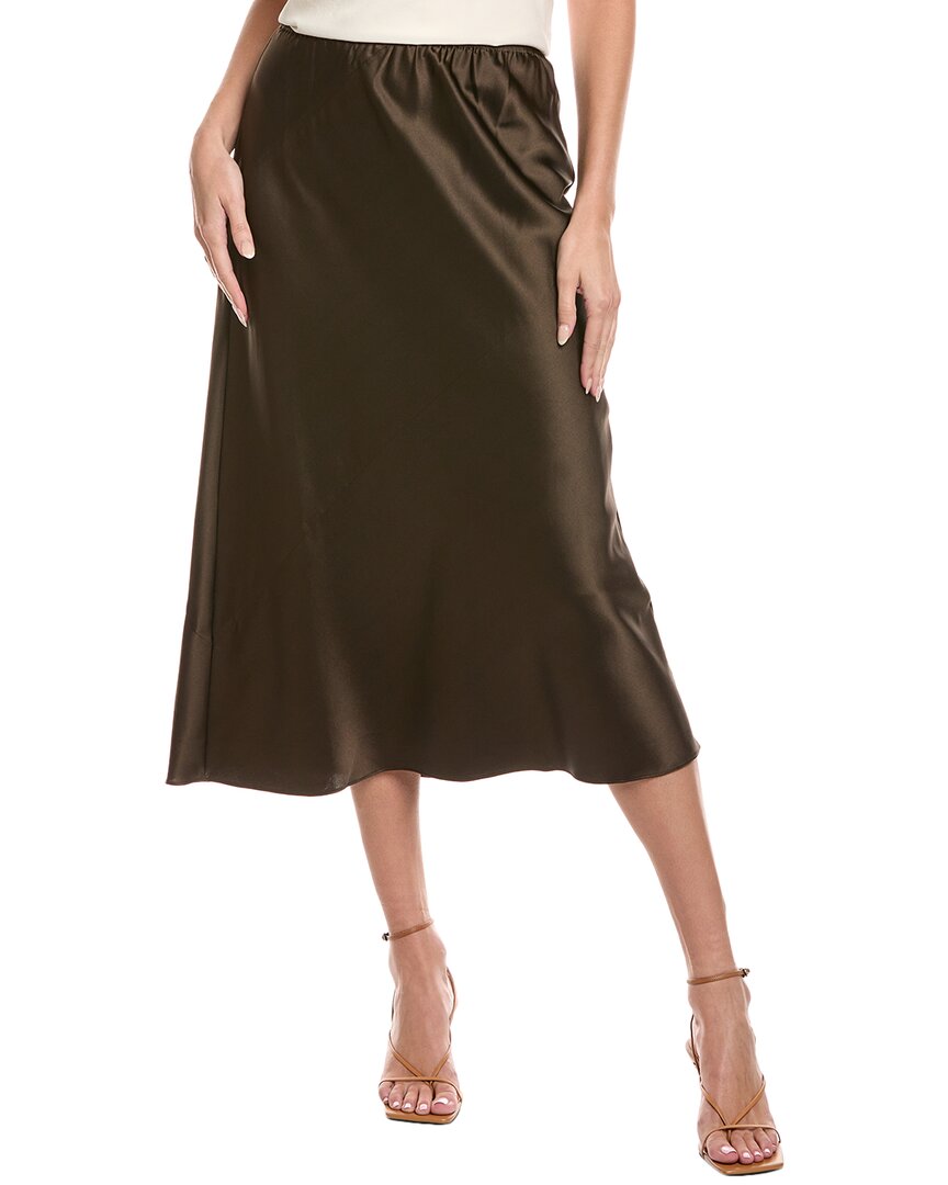 Eileen Fisher Petite Bias Silk-Blend Midi Skirt – Bluefly