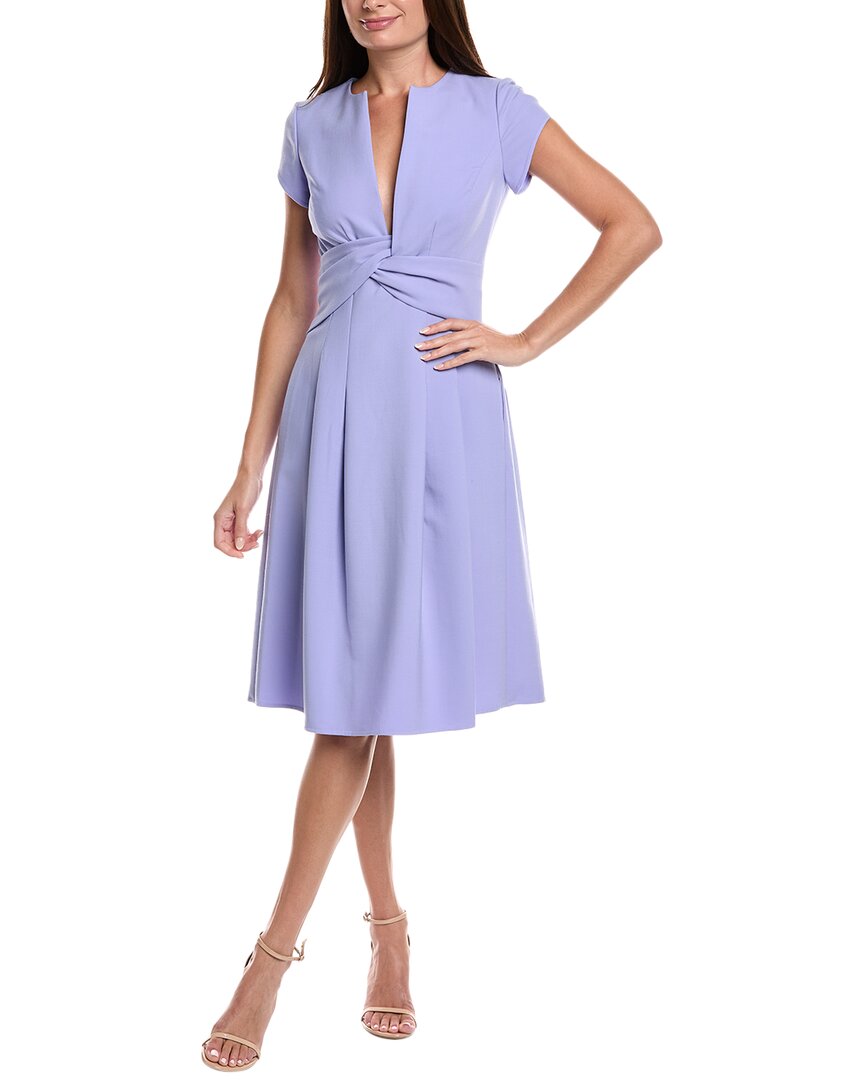 oscar de la renta midi dresses Oscar de La Renta Twisted Front Midi Dress