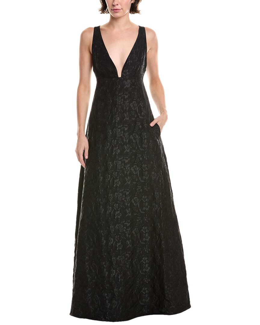 Rebecca Taylor Womens Floral Maxi Dress, 0, Black