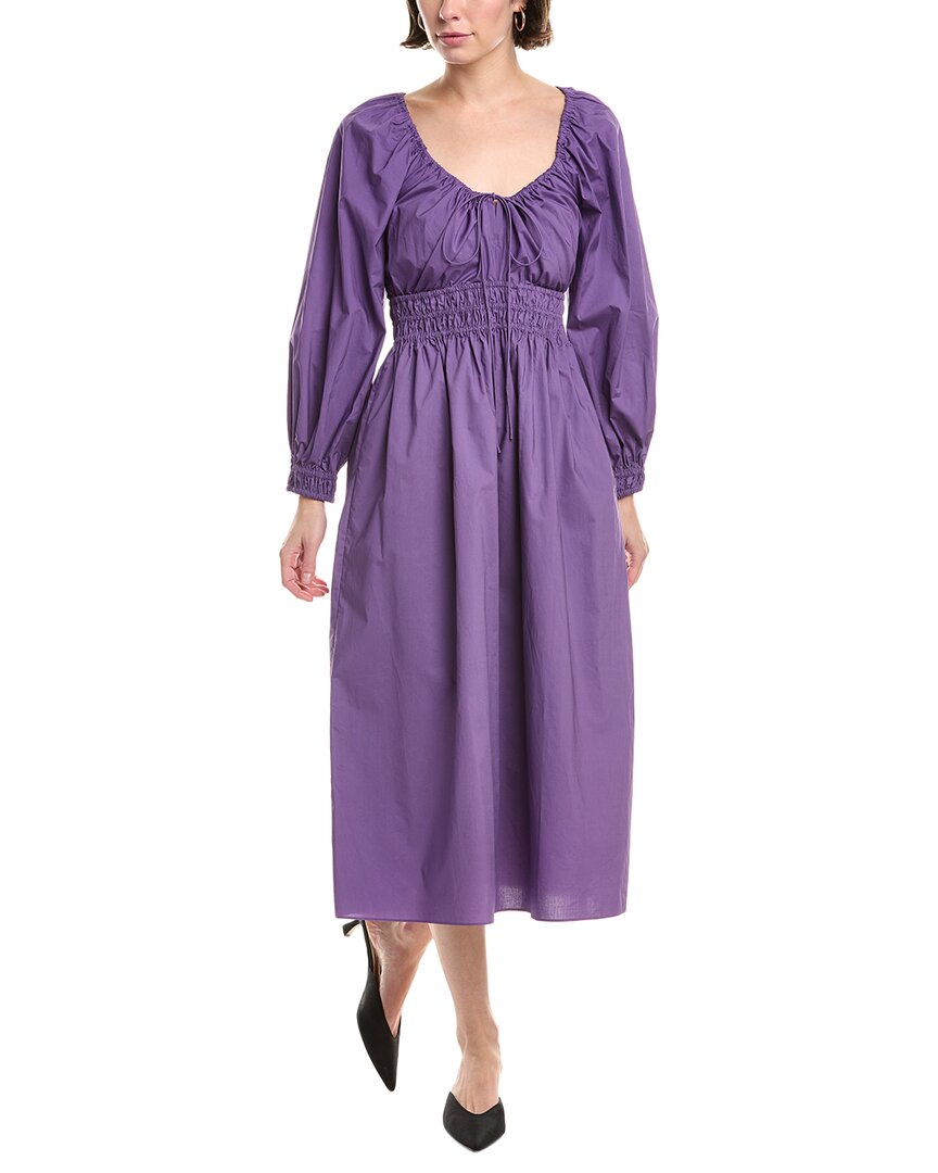 Rebecca Taylor Poplin Smocked Waist Maxi Dress, Multi / Regular 0 (XS)