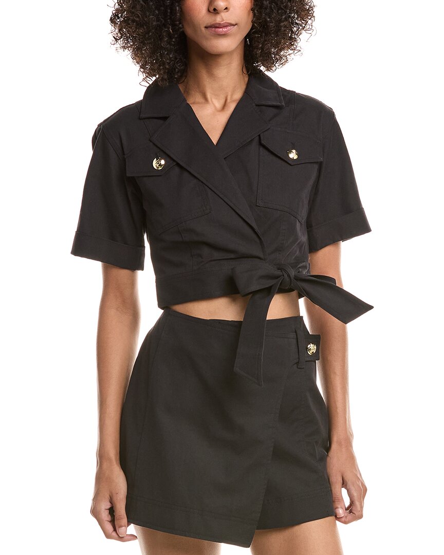 Derek Lam 10 Crosby Ragean Utility Wrap Top – Bluefly