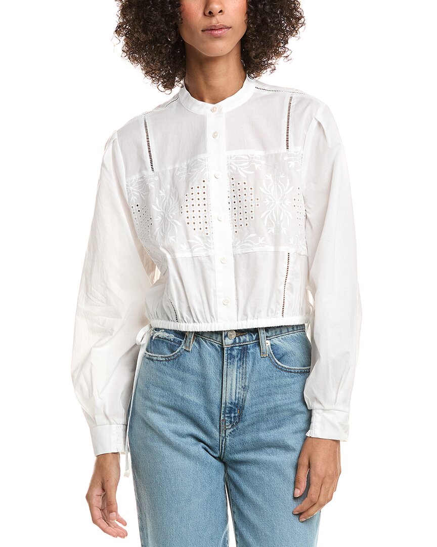 Derek Lam 10 Crosby Malory Garden Tile Eyelet Blouse – Bluefly