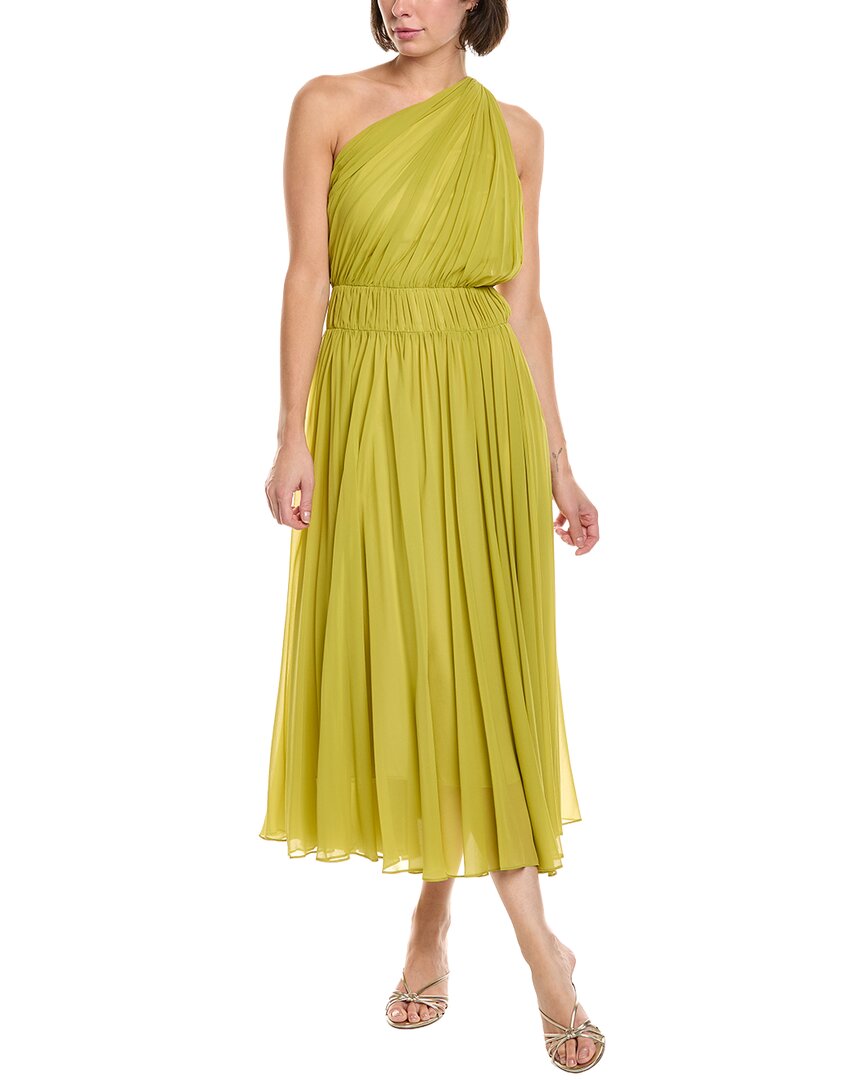 A.L.C. Drew Silk Midi Dress, Green / 0