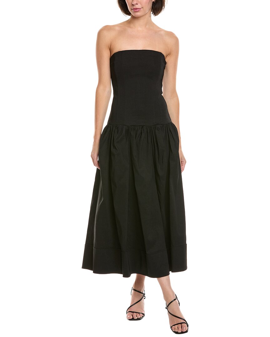 A.L.C. June Linen-Blend Midi Dress Bluefly A.L.C. June Linen-Blend Midi Dress Bluefly