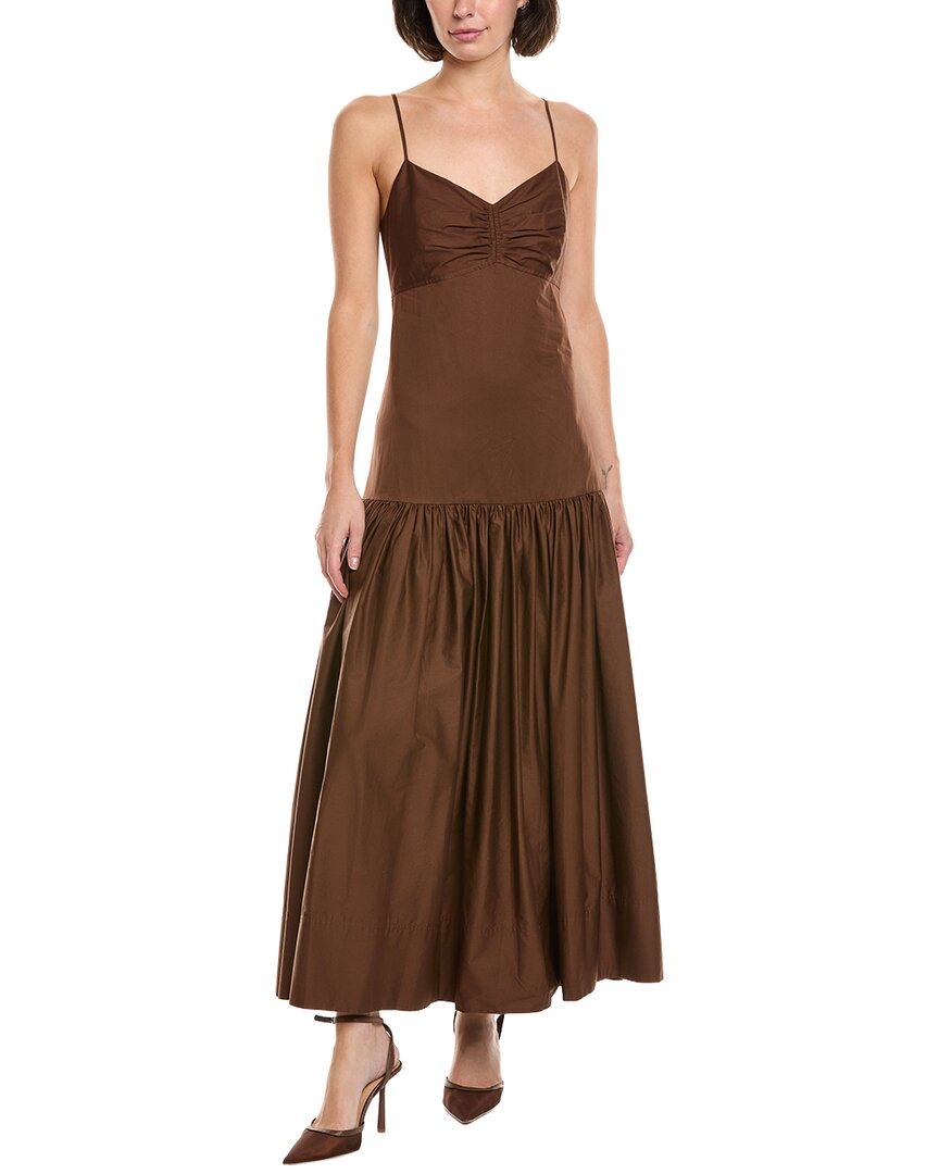florentina open back cocktail midi dress Florentina Dress in Obsidian Garden