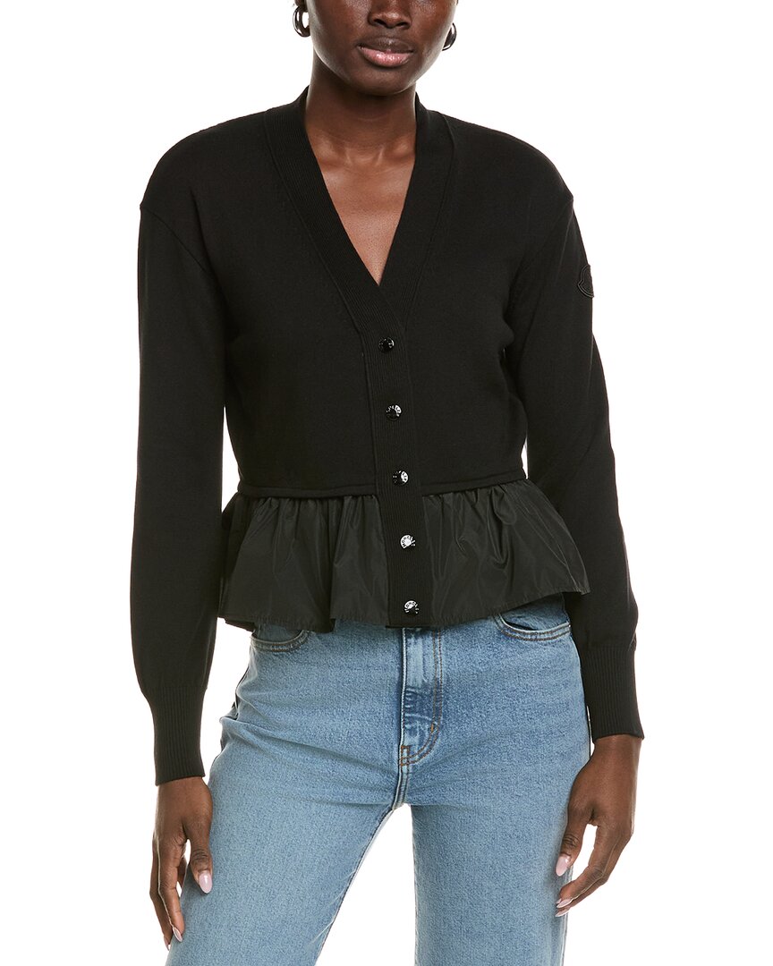Moncler Peplum Cashmere & Silk-Blend Cardigan – Bluefly Moncler Peplum Cashmere & Silk-Blend Cardigan – Bluefly