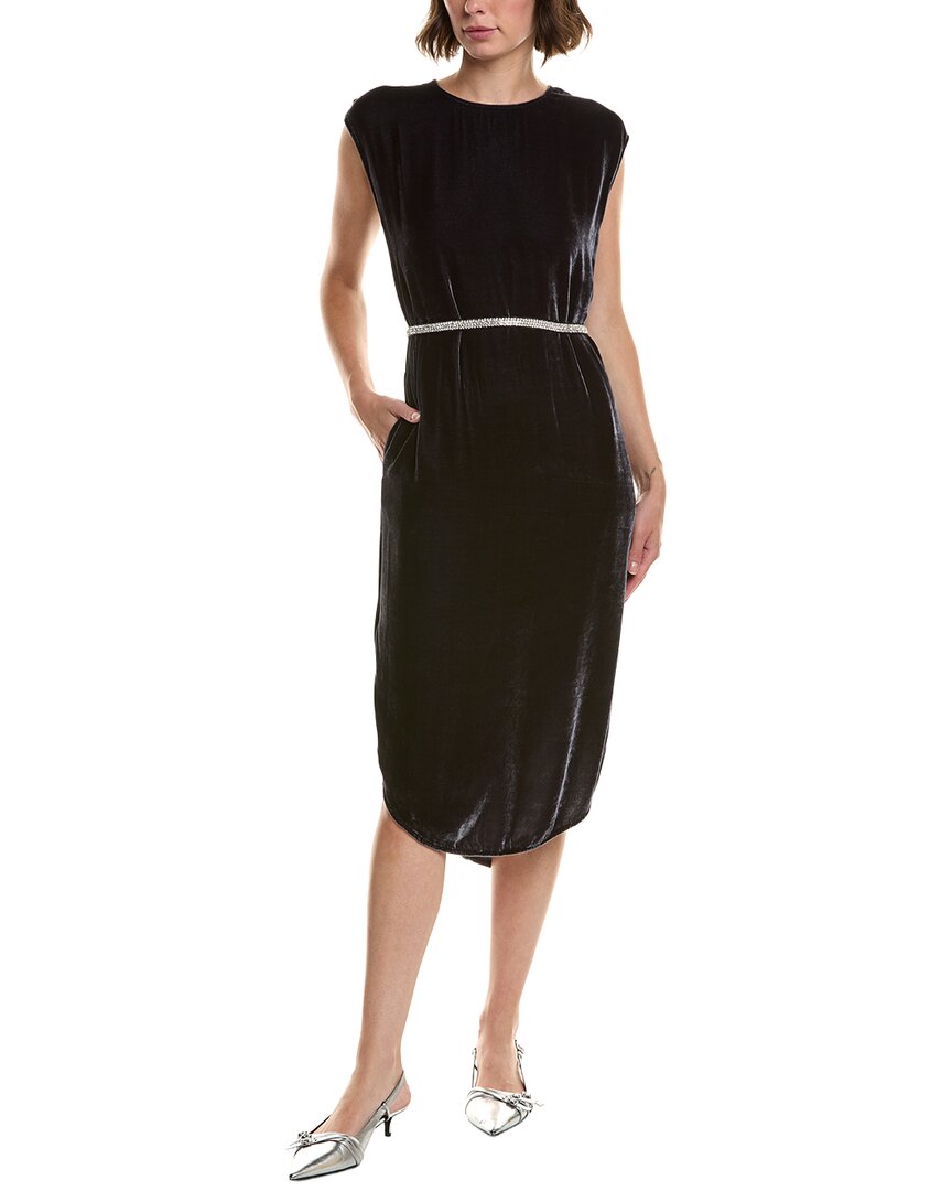 velvet graham dress Velvet By Graham & Spencer Harper Velvet Silk-Blend Midi Dress
