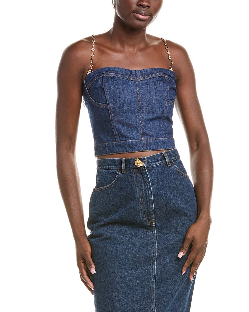 Oscar de La Renta Denim Top