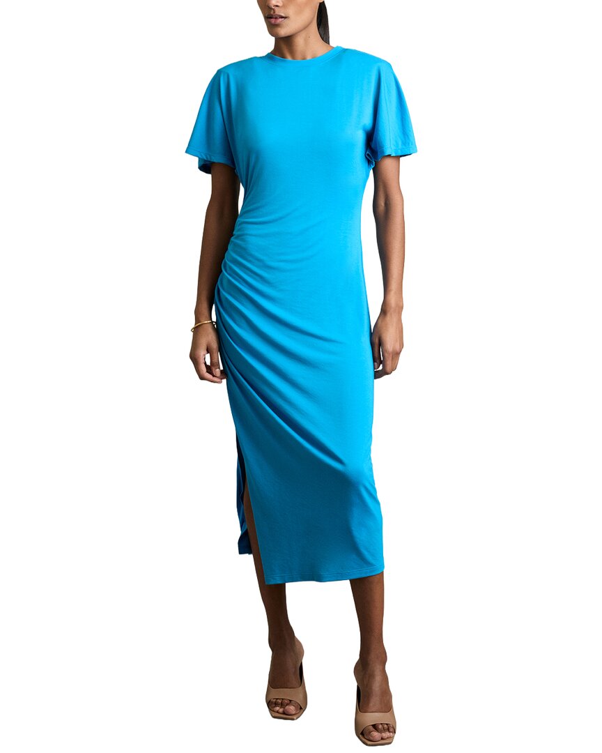 knee length dresses for ladies Reiss Tulia Side Ruched Midi Dress