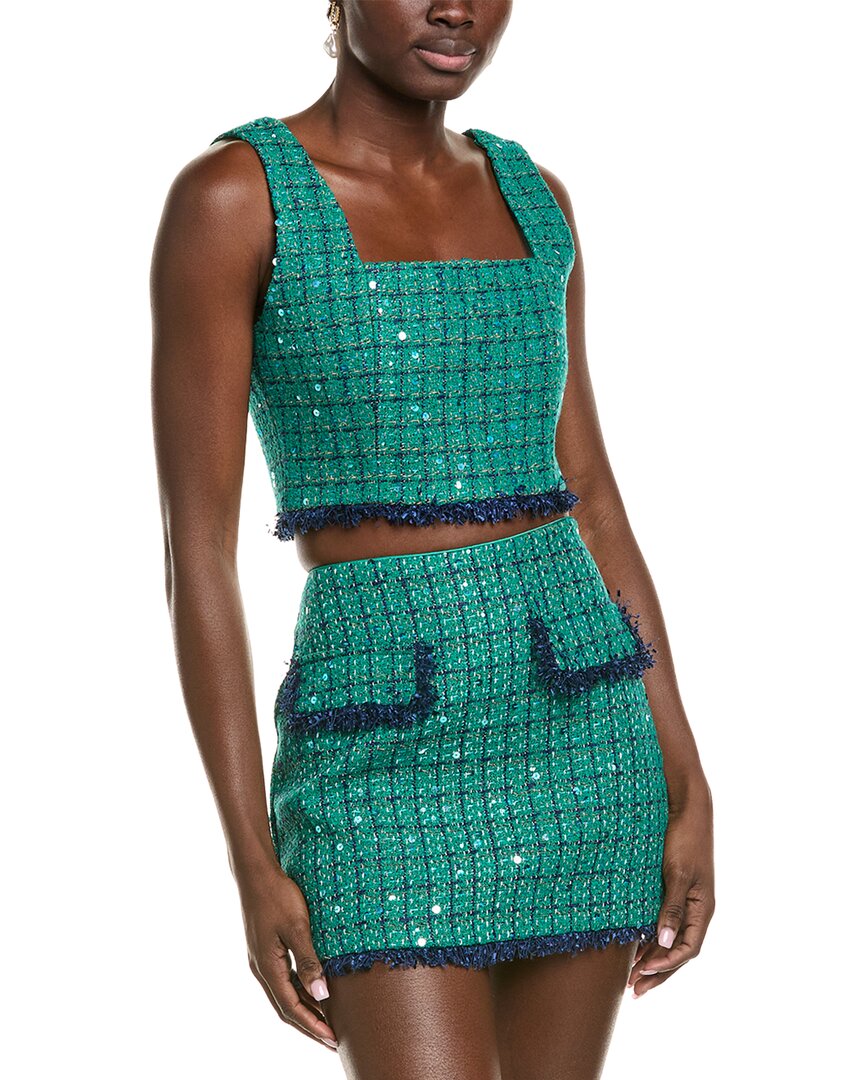 Endless Rose Women's Cropped Tweed Tank Top