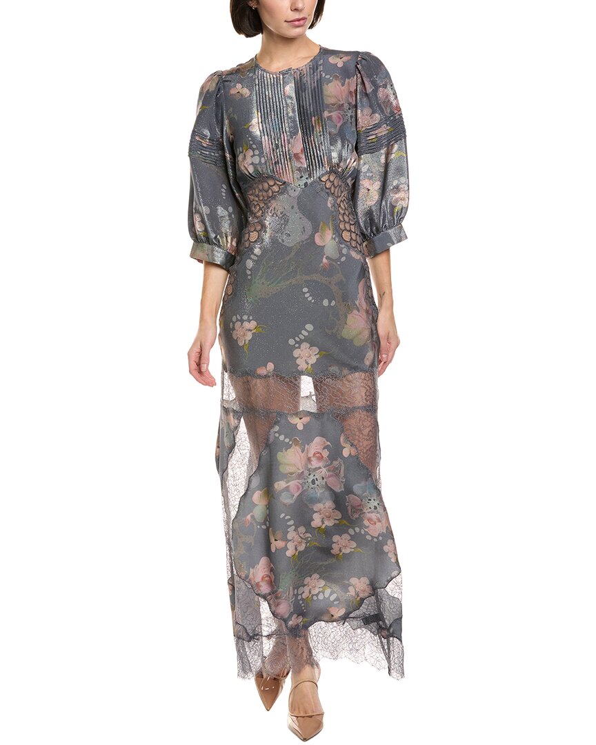 Cynthia Rowley Silk-Blend Lace Maxi Dress