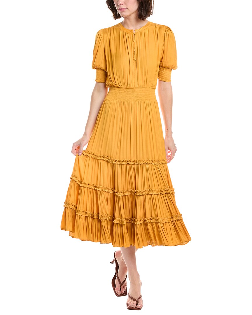 tahari midi dress T Elbow Sleeve Split Neck Tiered CH 3% Elastane Lining 1930s Deep Navy Blue Color:BLUE FINCH