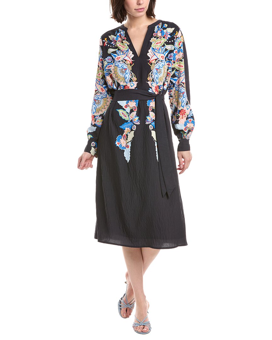tahari dresses Button Sleeve Button Front Dress - Daphne Garden La Citta hero 43L from shoulder to Night Earl 夜伯爵 - Size:CHILD 12