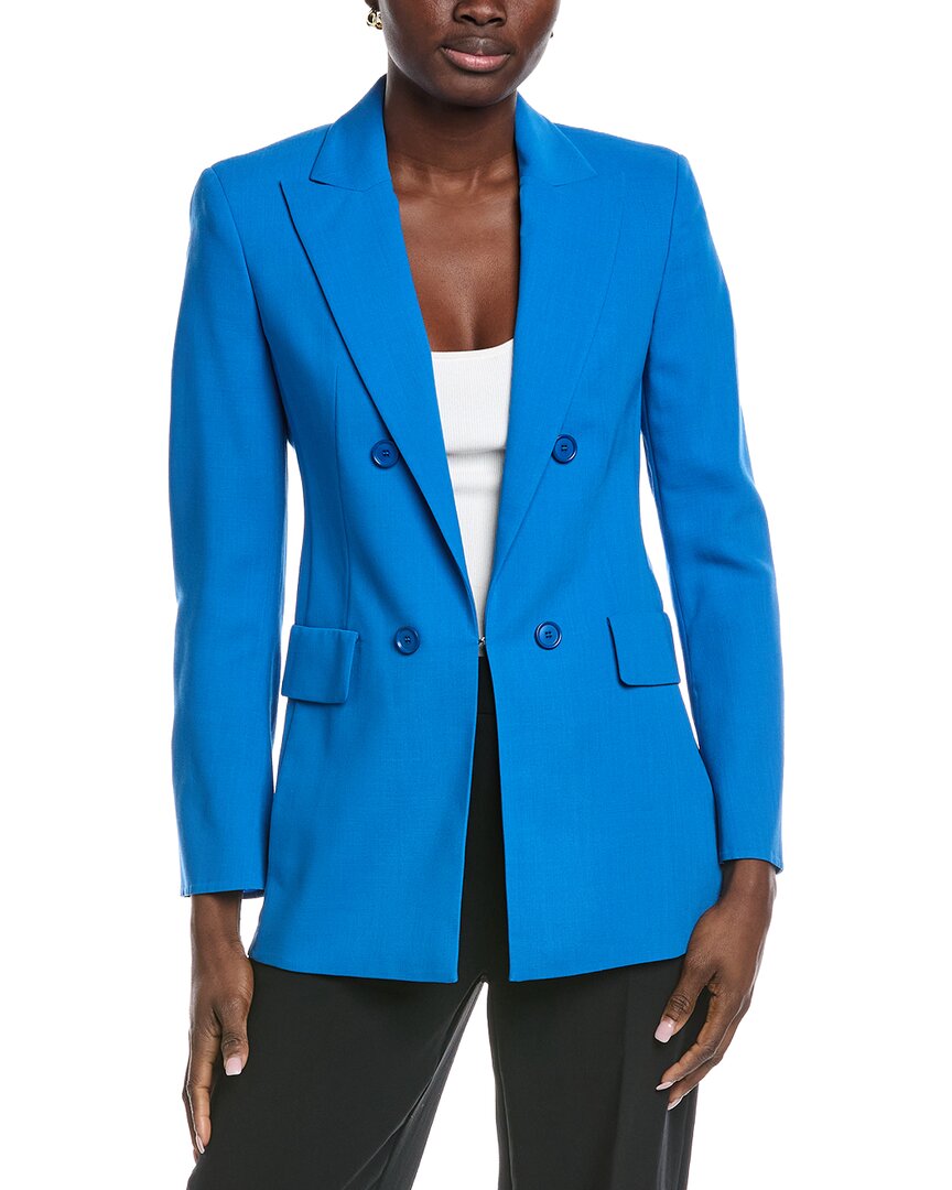 アガイアブルー Akris Lucia Wool-Blend Blazer – Bluefly