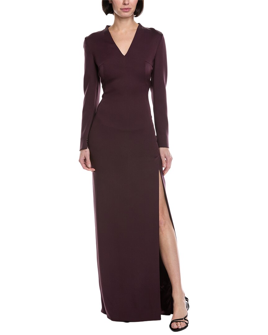 akris maxi dress Silk Long Dress with Paravent Print multicolor / 4
