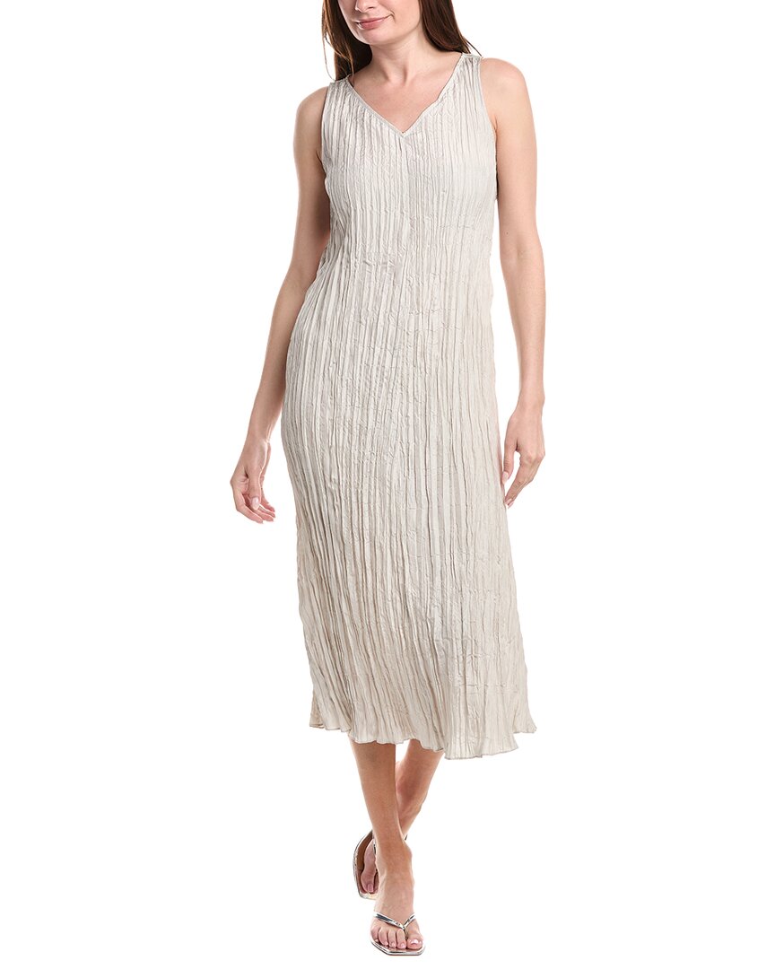 Eileen Fisher Pleated Silk Flare Dress – Bluefly