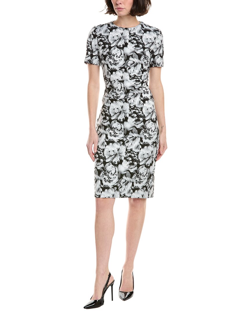 Sara Campbell Sheath Floral Jacquard Dress, Black / 2