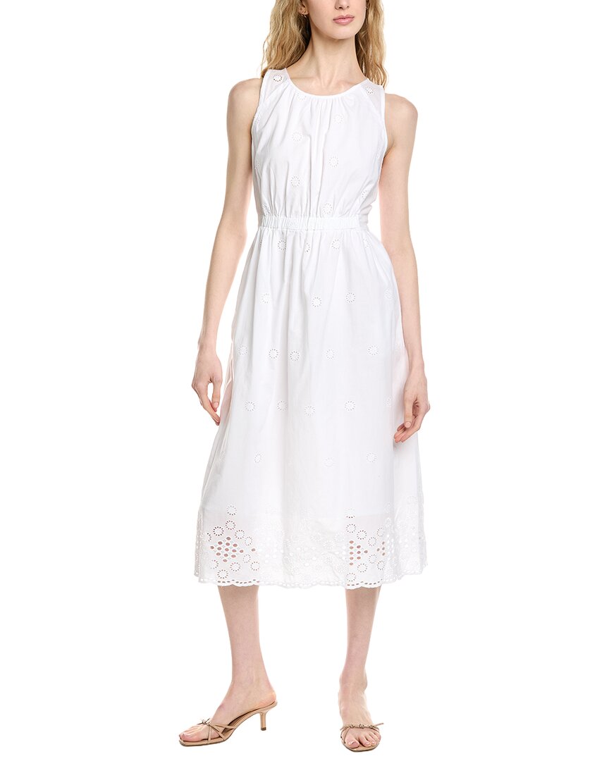 Women's Faith Eyelet Midi Dress - White - Size S