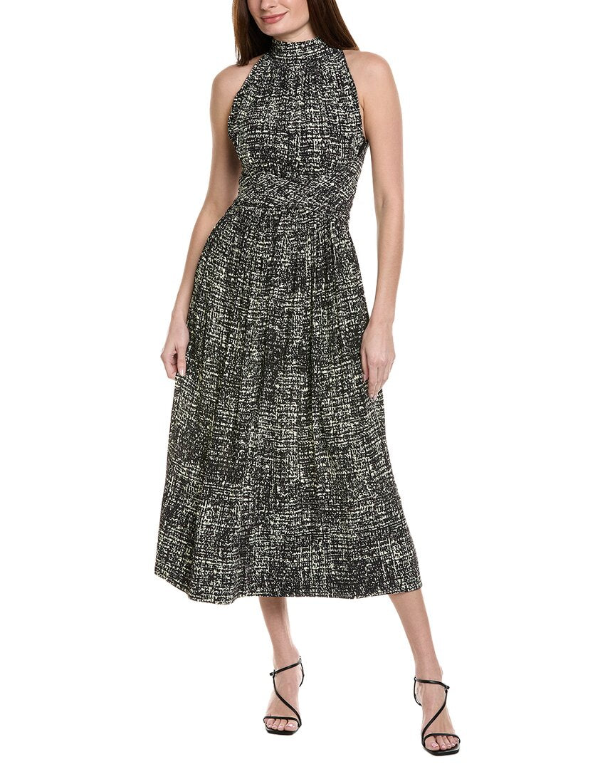 Proenza Schouler Lola Tweed Print Crepe Dress in Black Multi at Nordstrom, Size 6 Proenza Schouler Lola Tweed Print Crepe Dress in Black Multi at Nordstrom, Size 6