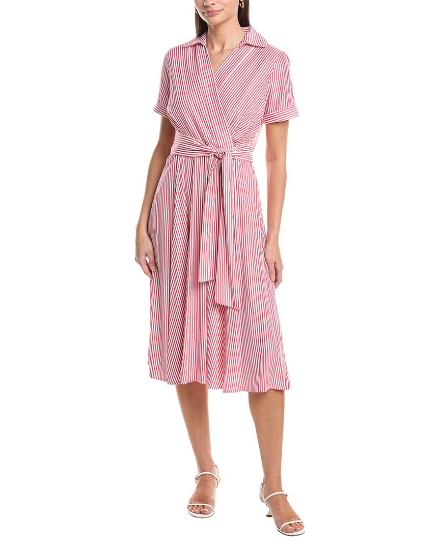 Tahari Asl Short Sleeve Midi Dress