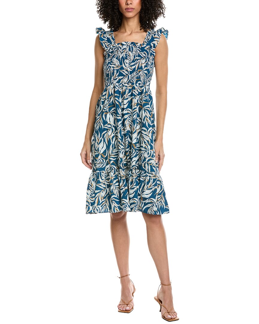 Nanette Lepore Women's Cap Sleeve Midi Dress - Blue