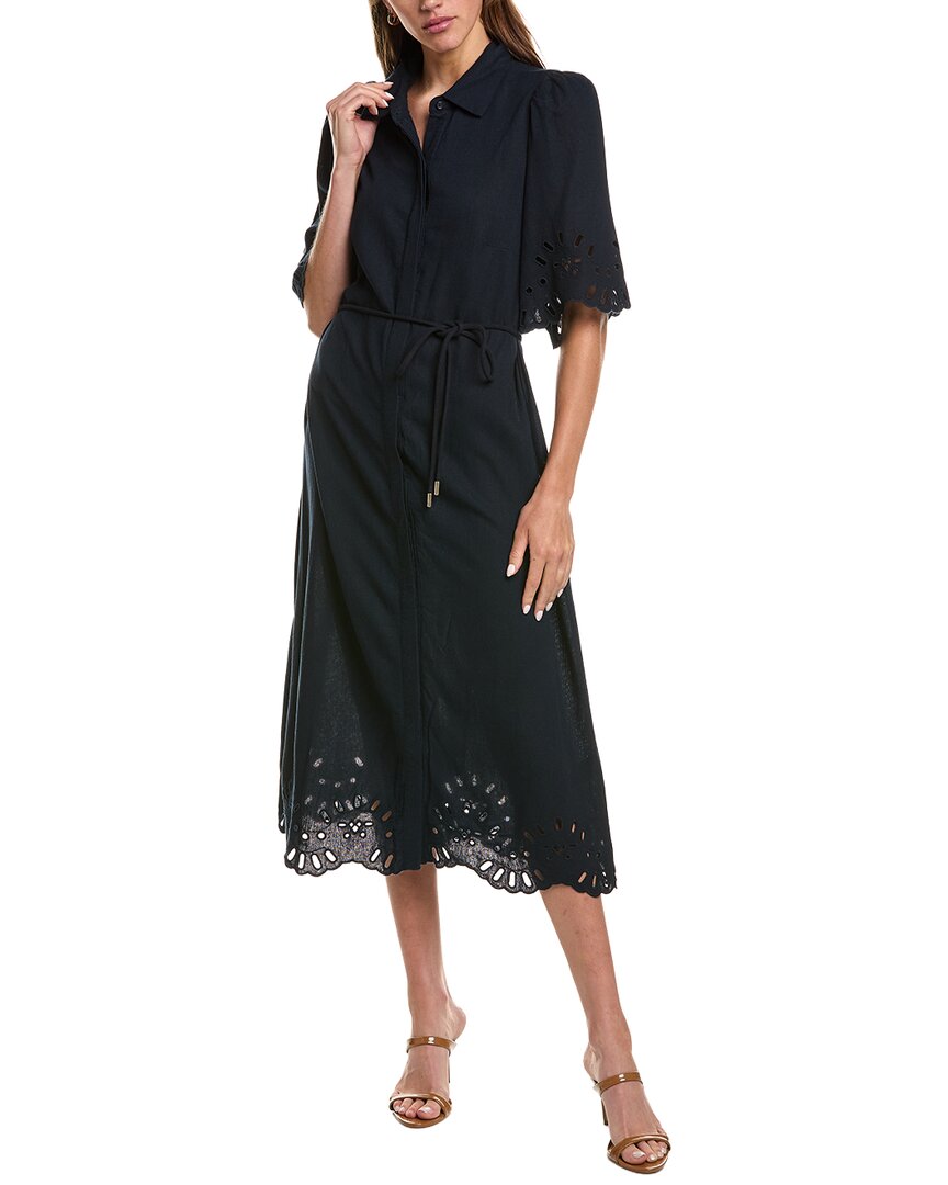 Nanette Lepore Women's 3/4 Sleeve Maxi Dress - Black