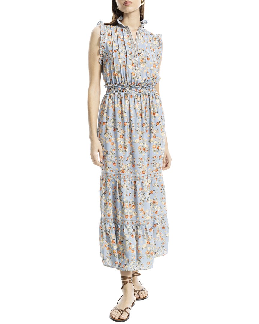 Max Studio Smocked Waist Tiered Maxi Dress