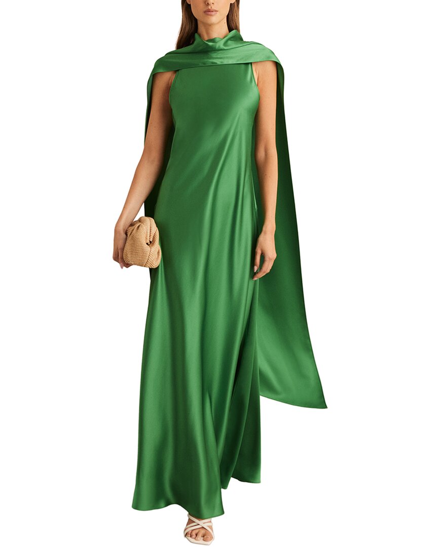 reiss green dress Fae Color:Anthracite Women's Yours Always Coral Neckline Midi The model Fall 2025 Fashion