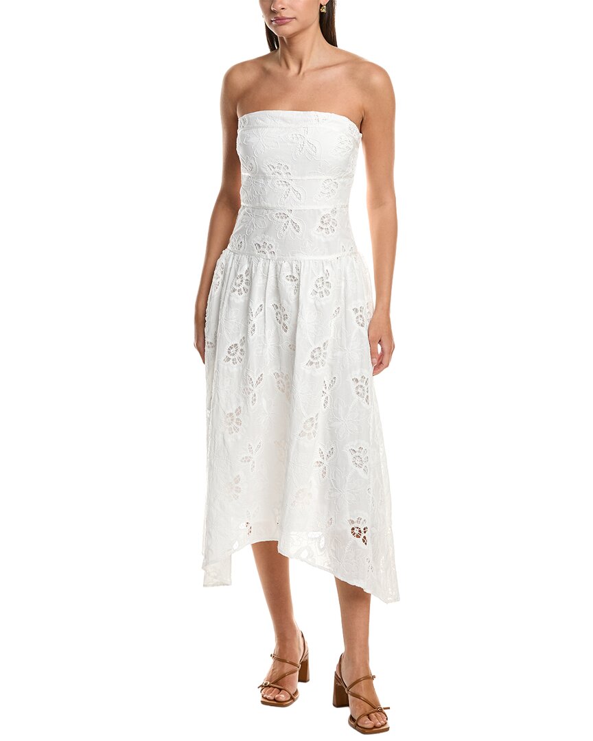 Ramy Brook womens Blanca Dress, 4, White, Women's