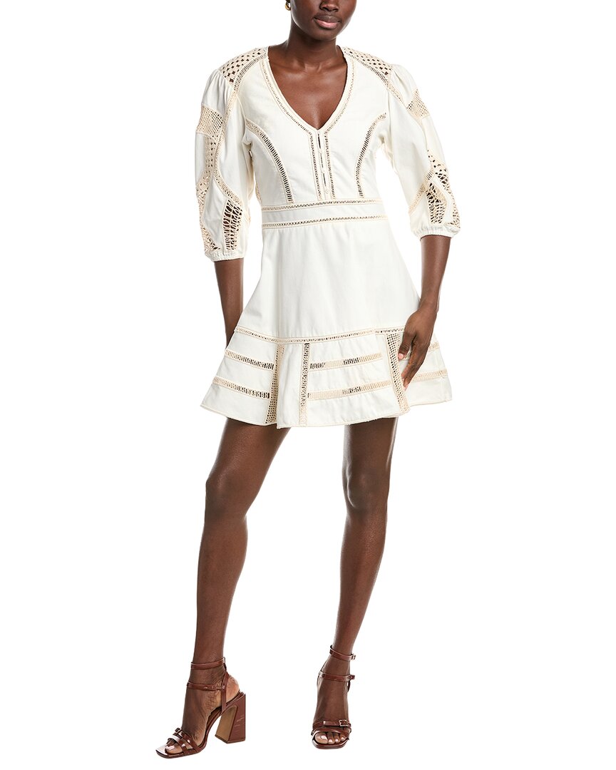Maje Women's Short Full Dress - Ecru