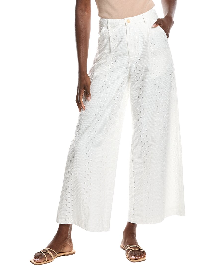 Gracia Eyelet Embroidered Wide-Leg Pant – Bluefly