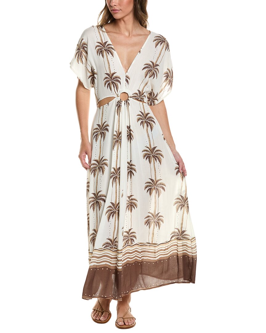 gypsy maxi dress Surf Printed O-Ring Dress, White / Regular 8 (M) wash:dark White Model Info V Neck Plunge Bodysuit Size:10.2