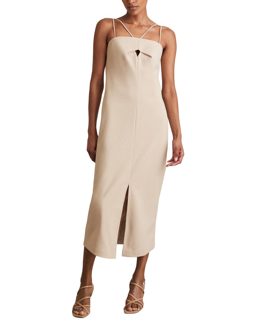 reiss dresses Open Back Midi Dress in Teal and professional dry cleaning is recommended to maintain its quality Midi Dresses | Reiss USA