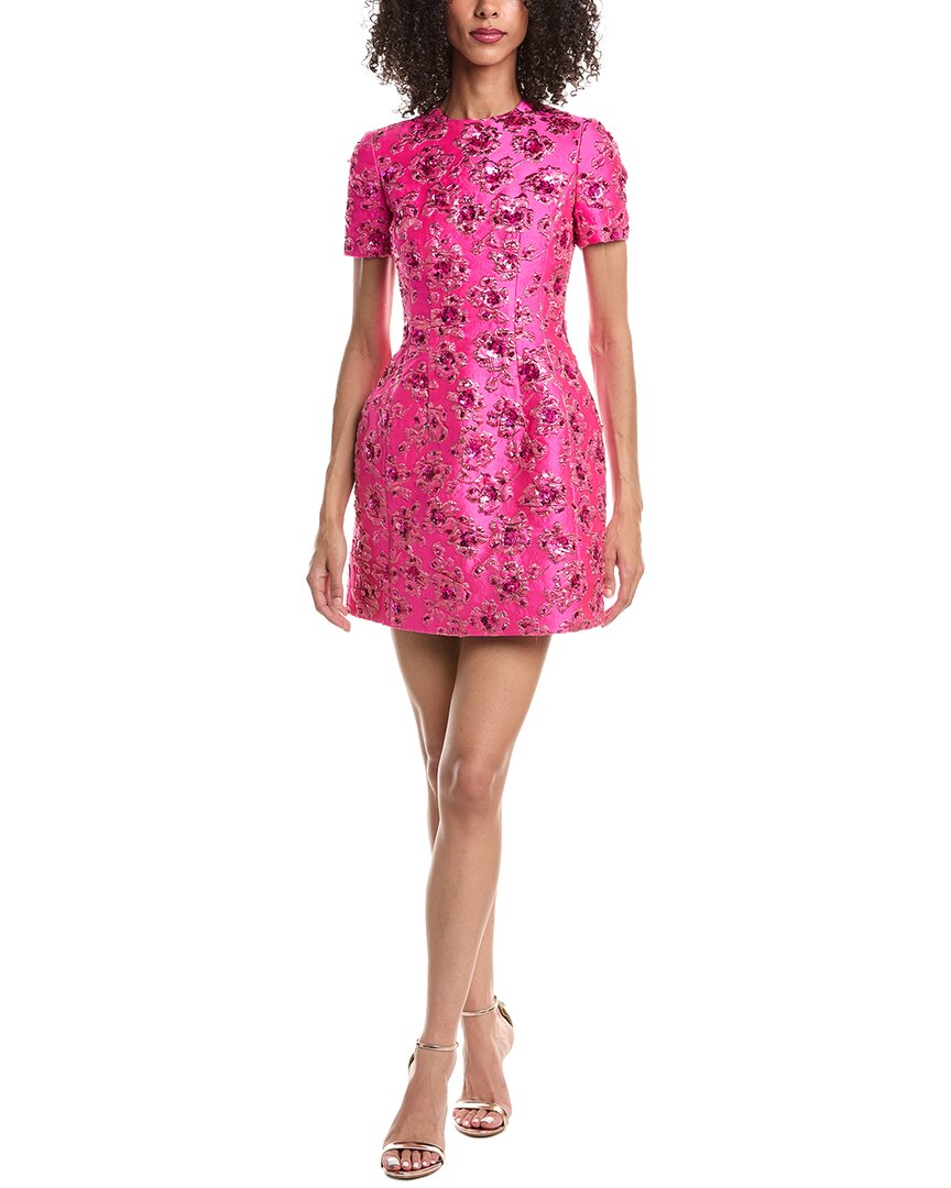 valentino mini dress Valentino Garavani Women's Short Jacquard Dress - Pink