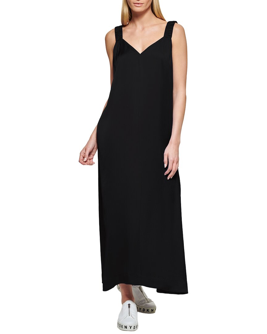 Dkny Ruched Strap Maxi Dress Dkny Ruched Strap Maxi Dress