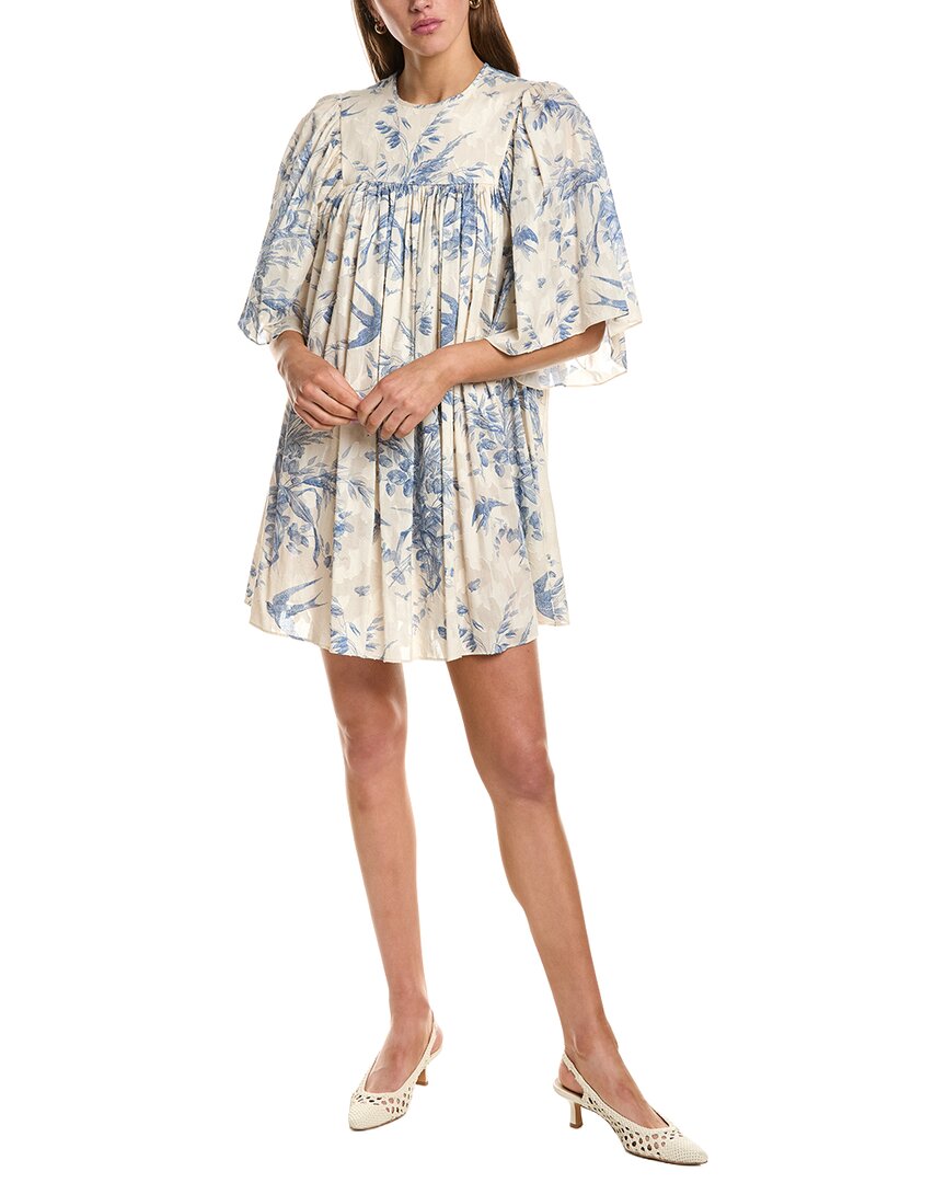 red valentino mini dress VALENTINO Pleated wool and silk-blend crepe mini dress