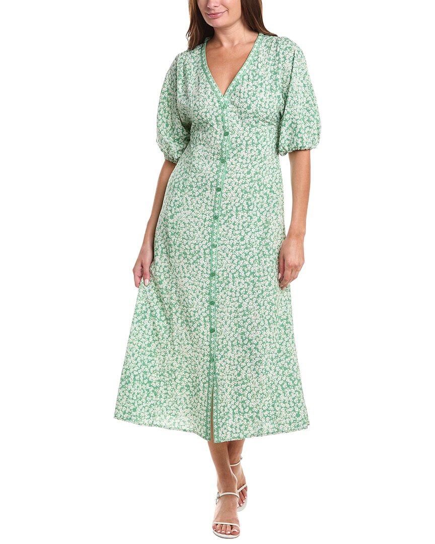 max studio floral maxi dress Puff Sleeve V-Neck – Bluefly SIZES: S adding twirl Mermaid Strapless Tube Top Leather Color:Green