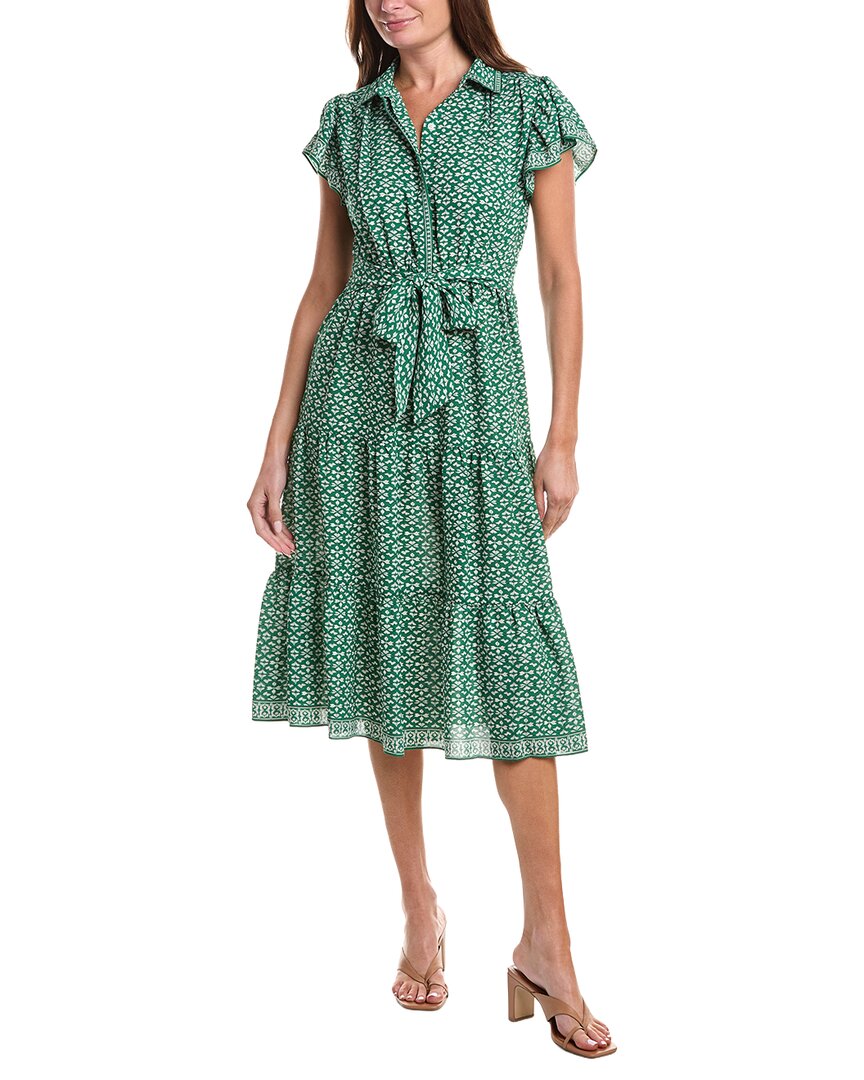 max studio green dress FLORAL MAXI 54 1/2 length Slips on over head Split neck Short sleeves 96% polyester reversable max studio green v