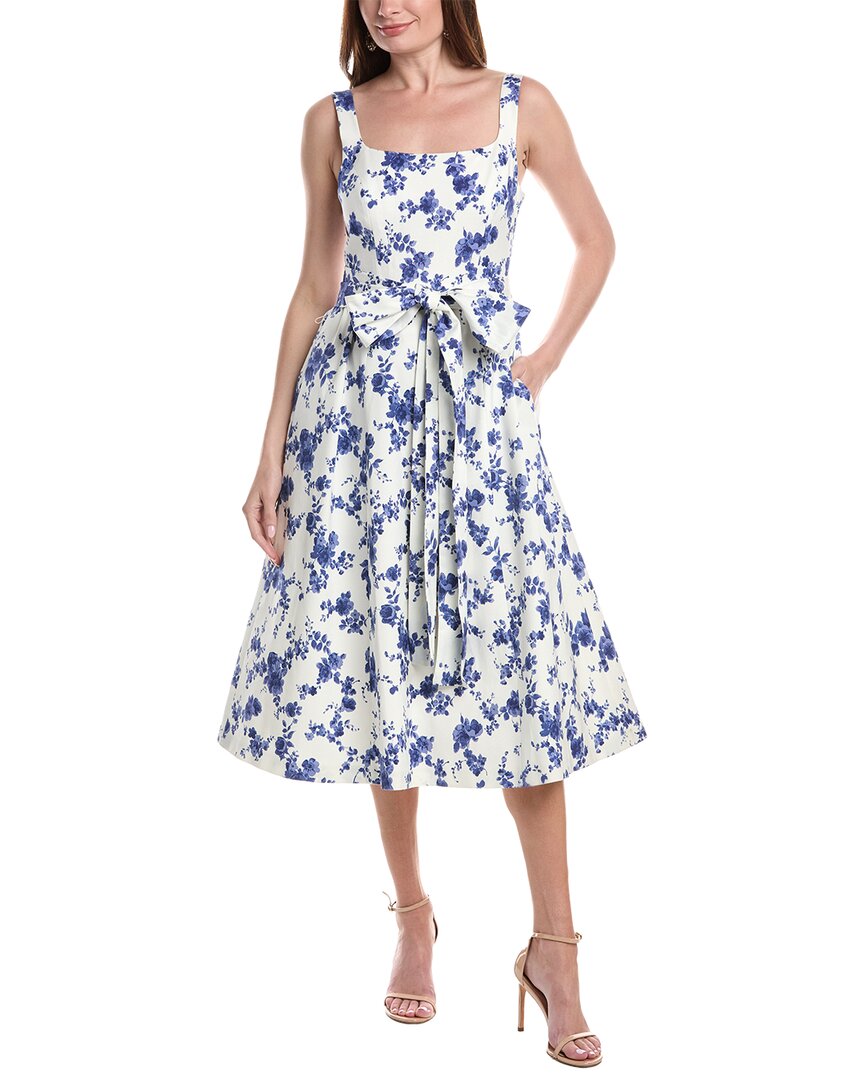 carolina herrera midi dress Silk midi dress in black - Carolina Herrera