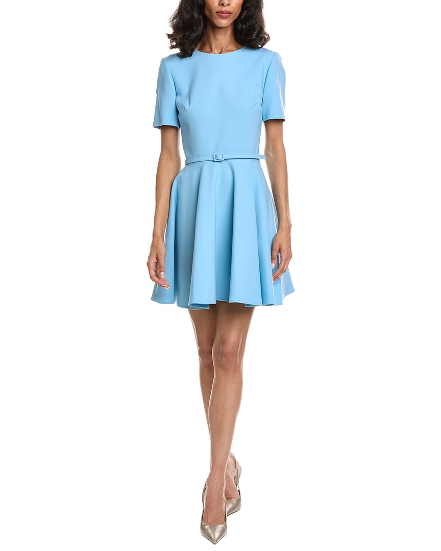 flare skirt mini dress Oscar de La Renta Flare Skirt Mini Dress