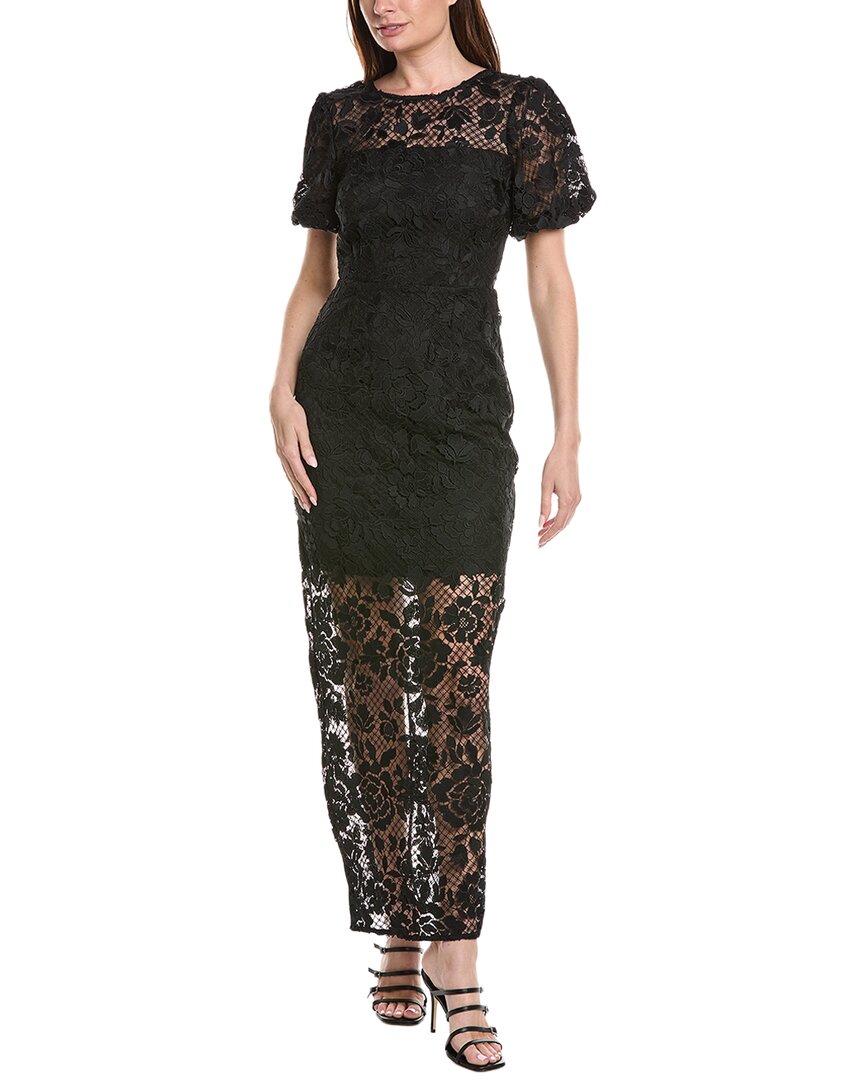 Milly Yasmin Rose Mosaic Maxi Dress 0